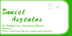 daniel asztalos business card